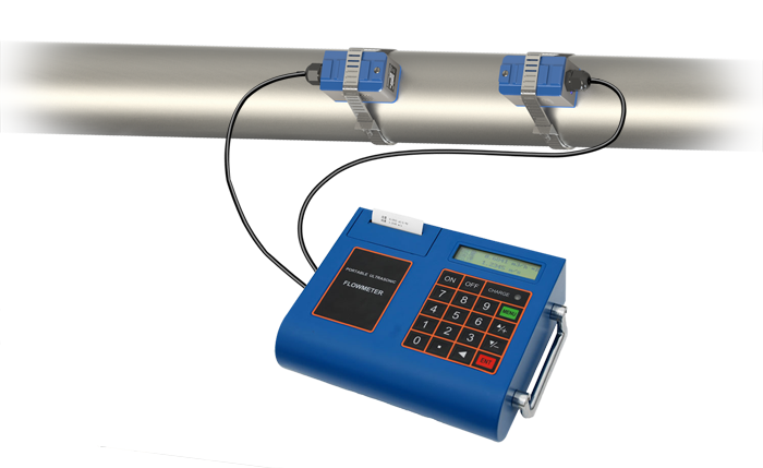 Portable Ultrasonic Flow  Meter