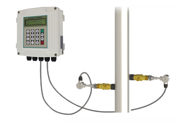 Split-insertion-type ultrasonic  flow meter