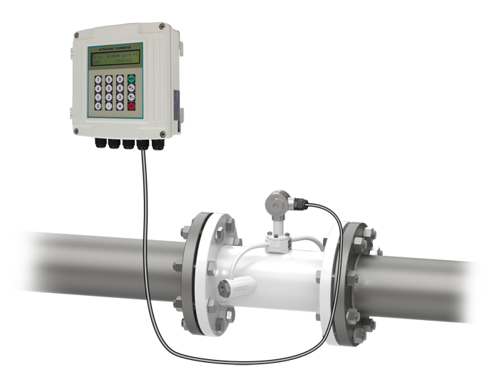Split-inline-type ultrasonic flow meter