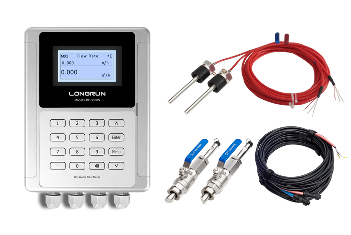 Split-inline-type ultrasonic heat  meter