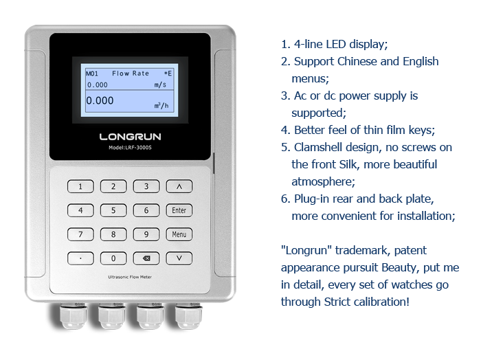 Split-inline-type ultrasonic heat meter